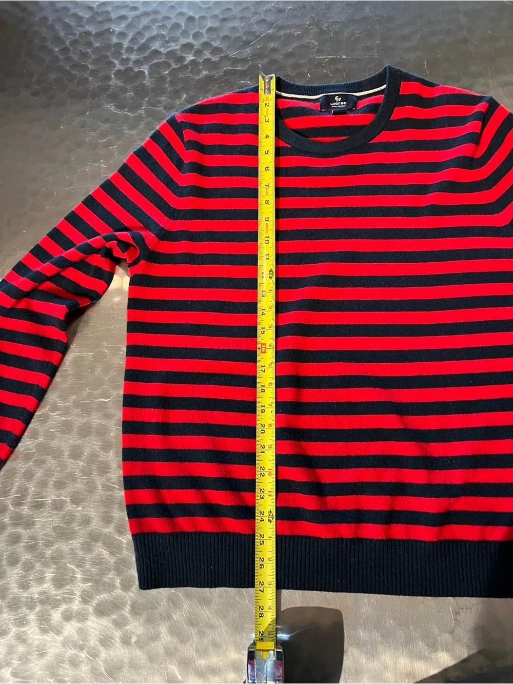 Lands' End Men's Crewneck 100% Cashmere Sweater